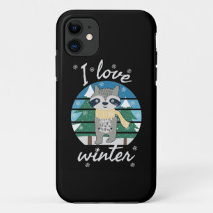 I Love Winter   winterseizoen   schattige vos in d Case-Mate iPhone Case