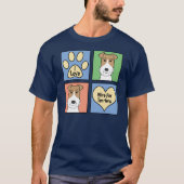 I Love Wire Fox Terriers T-shirt (Voorkant)