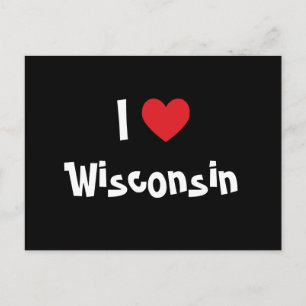 I Love Wisconsin Briefkaart