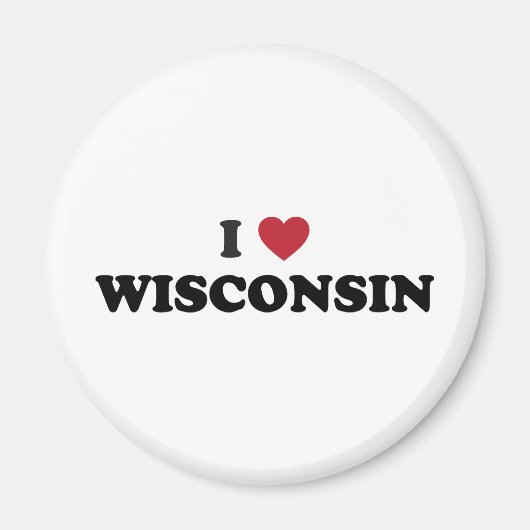 I Love Wisconsin Magneet (Voorkant)