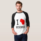 I Love Wisconsin T-shirt (Voorkant volledig)