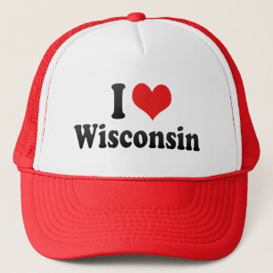 I Love Wisconsin Trucker Pet