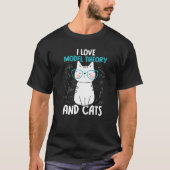 I Love Wiskunde and Cats Model Theory 1 T-shirt (Voorkant)