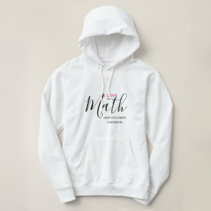 I Love Wiskunde Hoodie