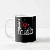 I Love Wiskunde I Heart Wiskunde Mathematics Koffiemok (Links)