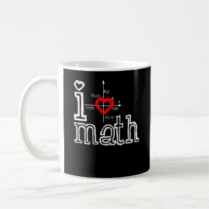 I Love Wiskunde I Heart Wiskunde Mathematics Koffiemok