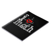 I Love Wiskunde I Heart Wiskunde Mathematics Notitieboek (Linkerzijde)