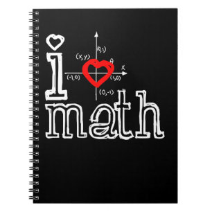 I Love Wiskunde I Heart Wiskunde Mathematics Notitieboek