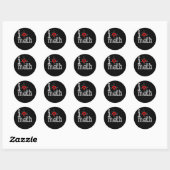 I Love Wiskunde I Heart Wiskunde Mathematics Ronde Sticker (Vel)