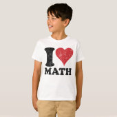  I Love Wiskunde Kinder Ringer T-Shirt (Voorkant volledig)