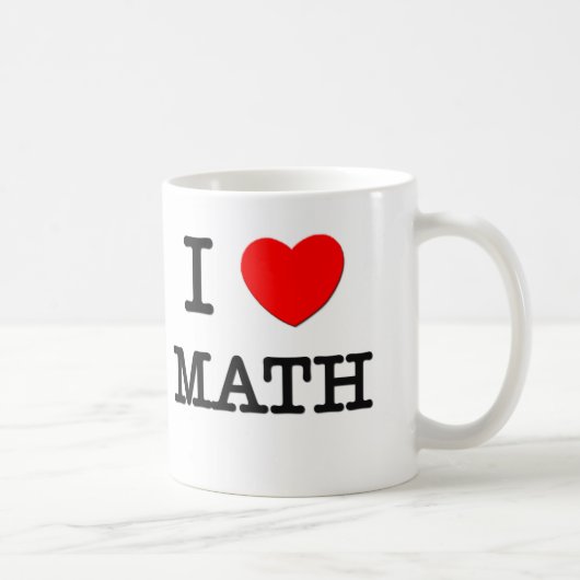 I Love Wiskunde Koffiemok (Rechts)