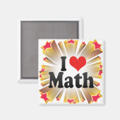 I Love Wiskunde Magneet (Voorkant / Achterkant)