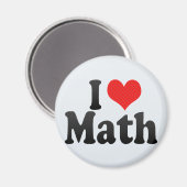 I Love Wiskunde Magneet (Voorkant / Achterkant)