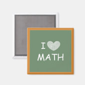 I Love Wiskunde Magneet (Voorkant / Achterkant)