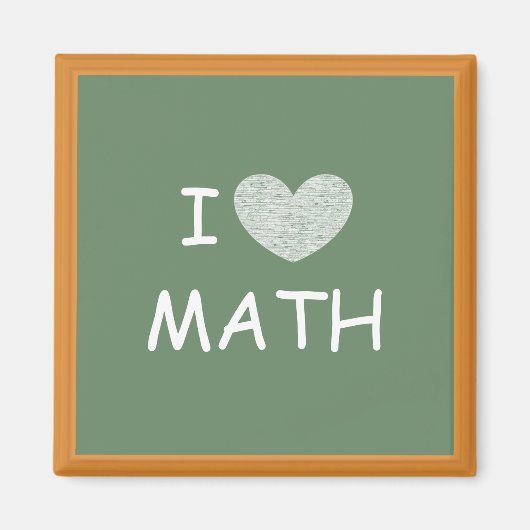 I Love Wiskunde Magneet (Voorkant)