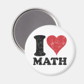 I Love Wiskunde Magneet (Voorkant / Achterkant)