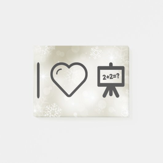 I Love Wiskunde Post-it® Notes (Voorkant)