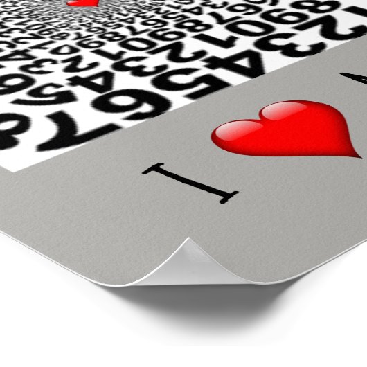 I Love Wiskunde Poster (Hoek)