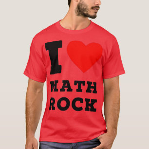 i love wiskunde rock t-shirt