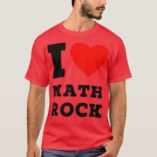 i love wiskunde rock t-shirt