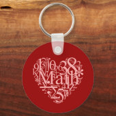I Love Wiskunde Sleutelhanger (Voorkant)