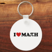 I Love Wiskunde Sleutelhanger (Voorkant)
