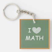 I Love Wiskunde Sleutelhanger (voorkant)