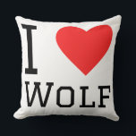 I love wolf kussen<br><div class="desc">I love wolf ,  for animal kingdom lovers</div>