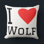 I love wolf kussen<br><div class="desc">I love wolf ,  for animal kingdom lovers</div>