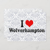 I Love Wolverhampton, Verenigd Koninkrijk Briefkaart (Voorkant / Achterkant)