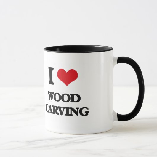 I Love Wood Carving Mok (Rechts)