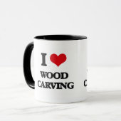 I Love Wood Carving Mok (Voorkant links)