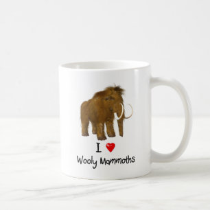 "I Love Wooly Mammoths" Wooly Mammoth Koffiemok