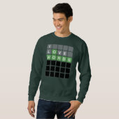 I Love Words Game Guess Words With Letters Play Trui (Voorkant volledig)