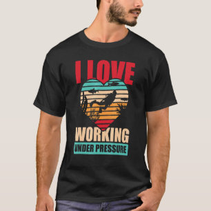 I Love Working Diving Scuba Diving Snorkelkeling T-shirt