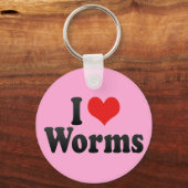 I Love Worms Sleutelhanger (Voorkant)