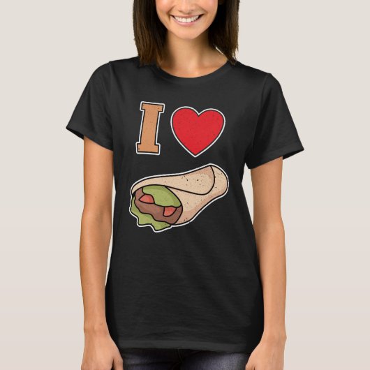 I love wraps t-shirt (Voorkant)
