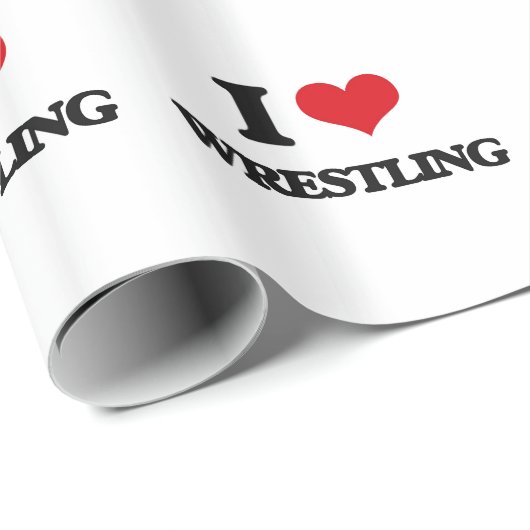 I Love Wrestling Cadeaupapier (Rol Hoek)