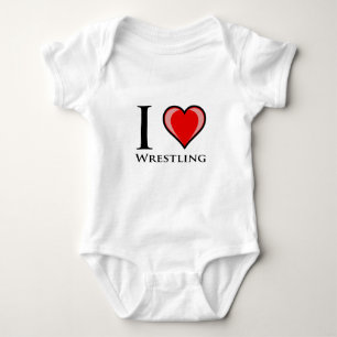 I Love Wrestling Romper