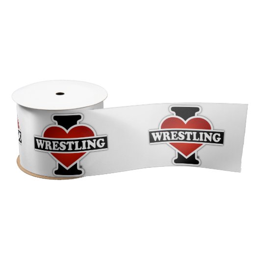 I Love Wrestling Satijnen Lint (Spoel)