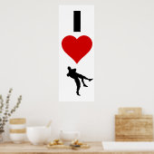 I Love Wrestling (verticaal) Poster (Keuken)