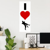 I Love Wrestling (verticaal) Poster (Thuiskantoor)