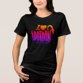 I Love WTF Heart Fiery Tri-Blend Shirt (Voorkant)