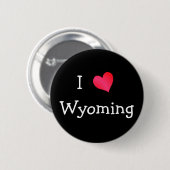 I Love Wyoming Ronde Button 5,7 Cm (Voorkant /achterkant)