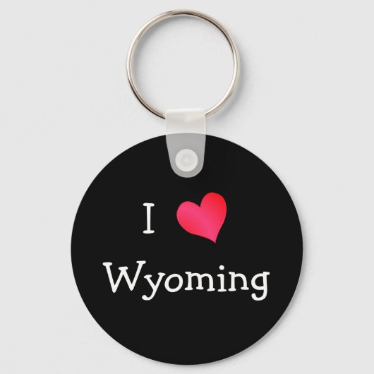 I Love Wyoming Sleutelhanger (Voorkant)