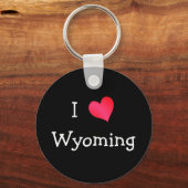 I Love Wyoming Sleutelhanger (Voorkant)