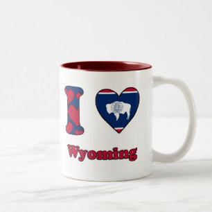 I love Wyoming Tweekleurige Koffiemok