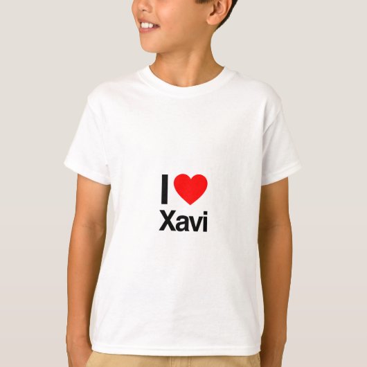 i love xavi t-shirt (Voorkant)