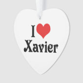 I Love Xavier Ornament (voorkant)