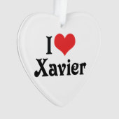 I Love Xavier Ornament (voorkant)